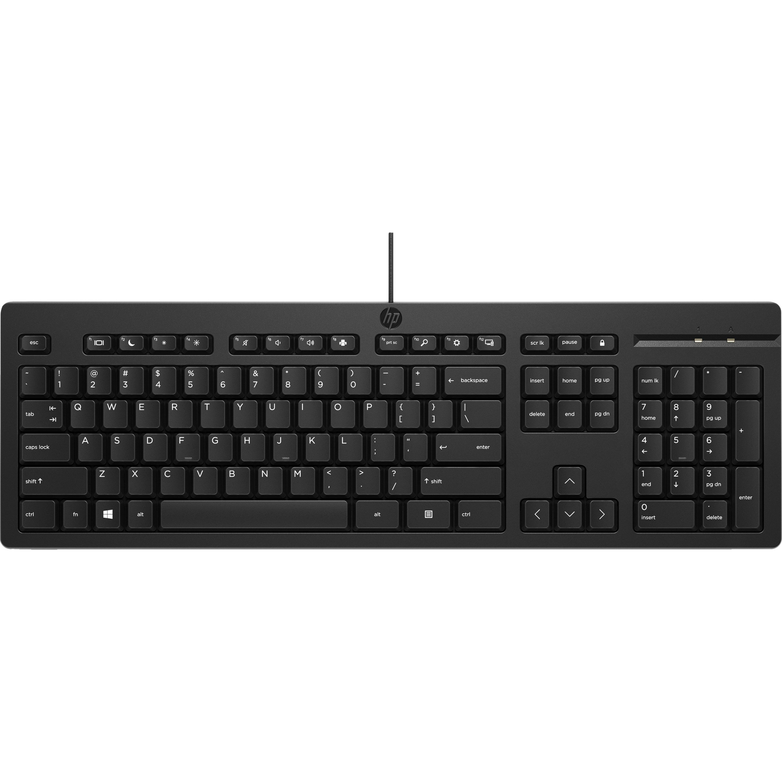 HP 125 USB Wired Keyboard tastaturi Negru (125 Wired Keyboard French)
