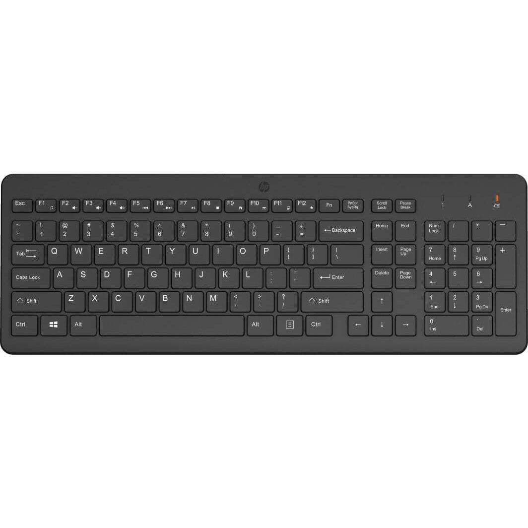 HP 220 Wireless Keyboard klávesnica Domáci RF Wireless Čierna (Full-size wireless keyboard)