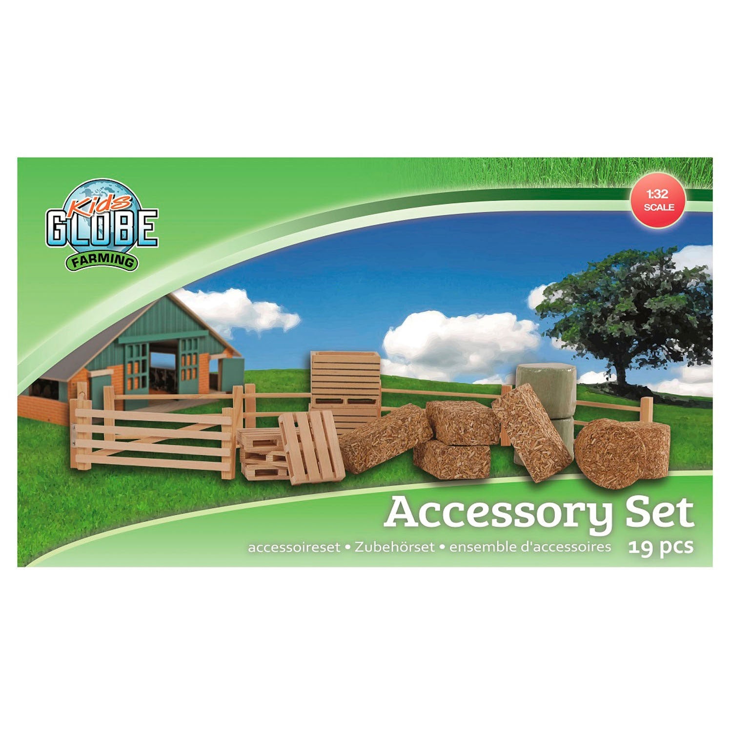 Kids globe accessories set 1:32, 19 pcs.