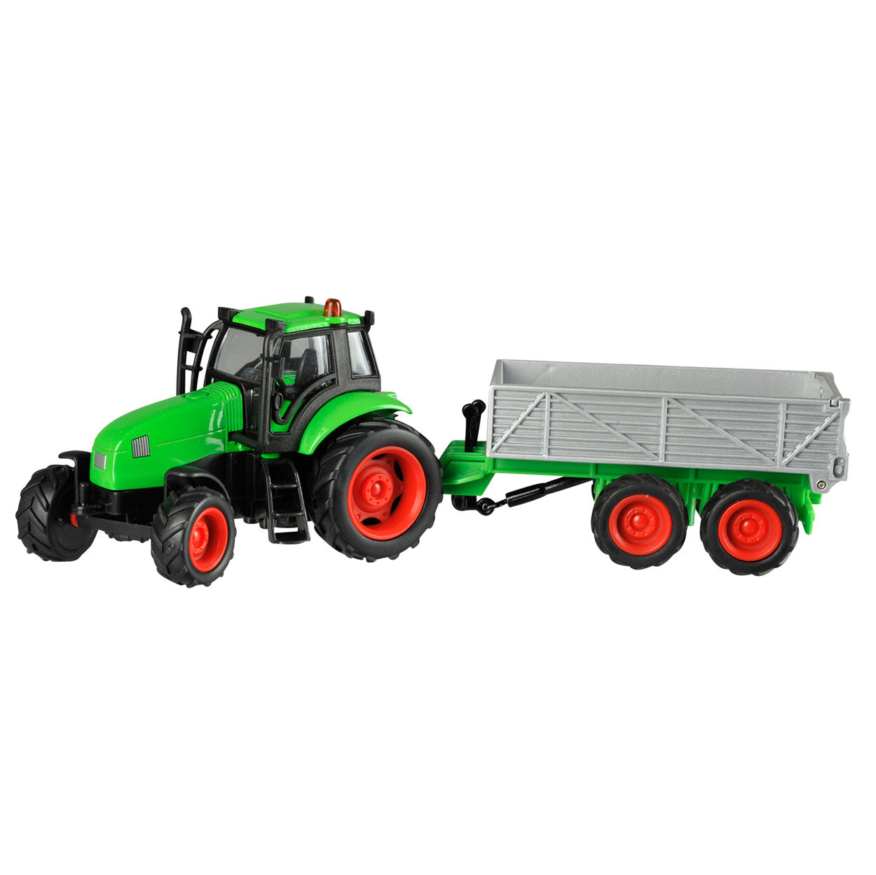 Kids Globe tractor with trailer light sound 1:32