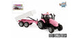 Kids globe tractor with trailer die cast rose l g