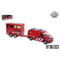 Kids Globe VW Transporter fire department with trailer