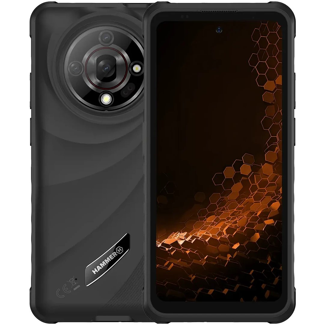 myPhone HAMMER Iron 6 128GB Dual SIM ütésálló okostelefon fekete
