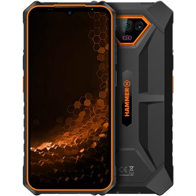Smartphone Hammer Iron V 6 GB / 64 GB 4G (LTE) oranžový (SMARTFON HAMMER IRON V pomarańczowy)