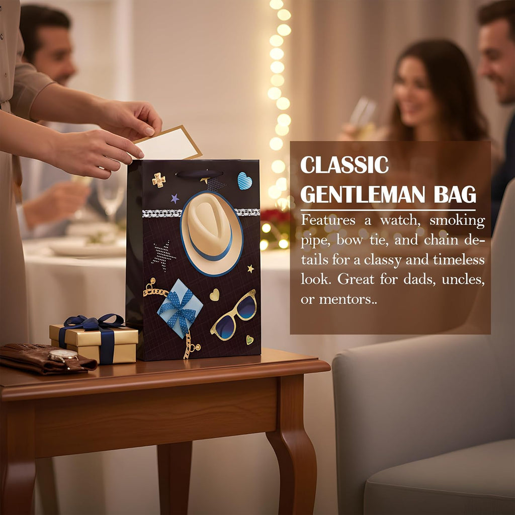 12 Packgift Bags For Men Multipack ~6340