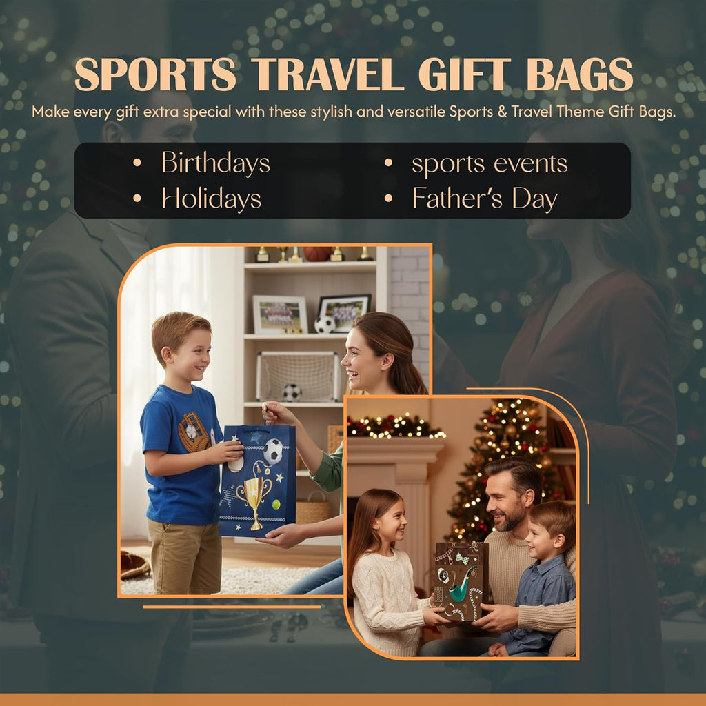 12 Packgift Bags For Men Multipack ~6340