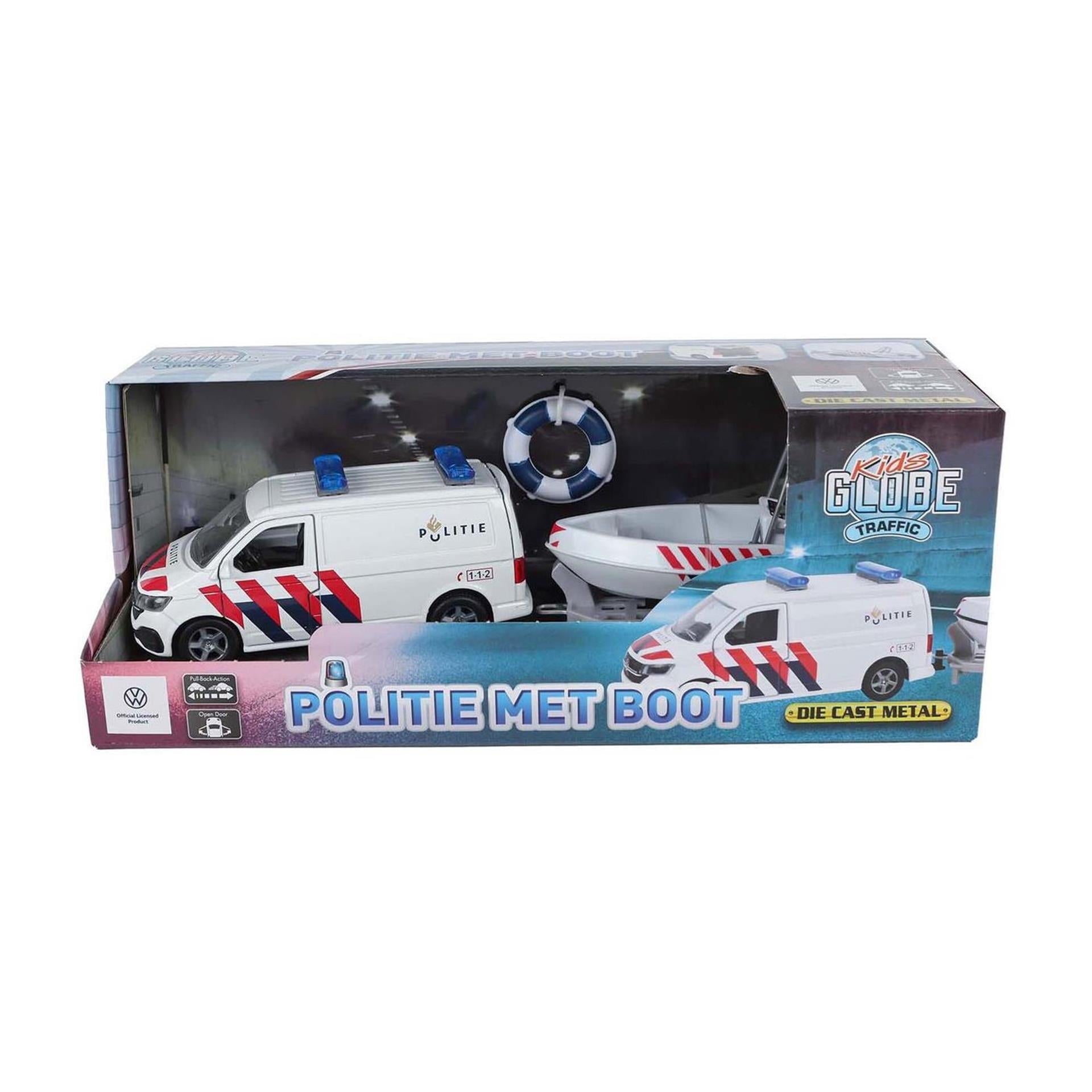 Kids Globe VW Transporter with Boat 29cm