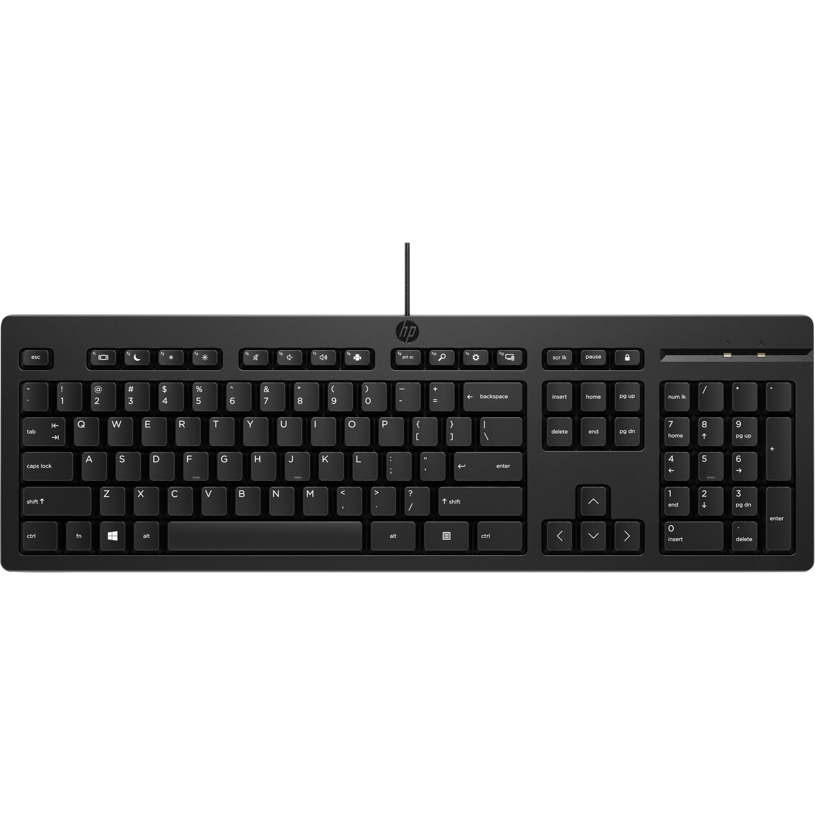 HP 125 USB Wired Keyboard tastaturi Negru (125 Wired Keyboard Norwegian)