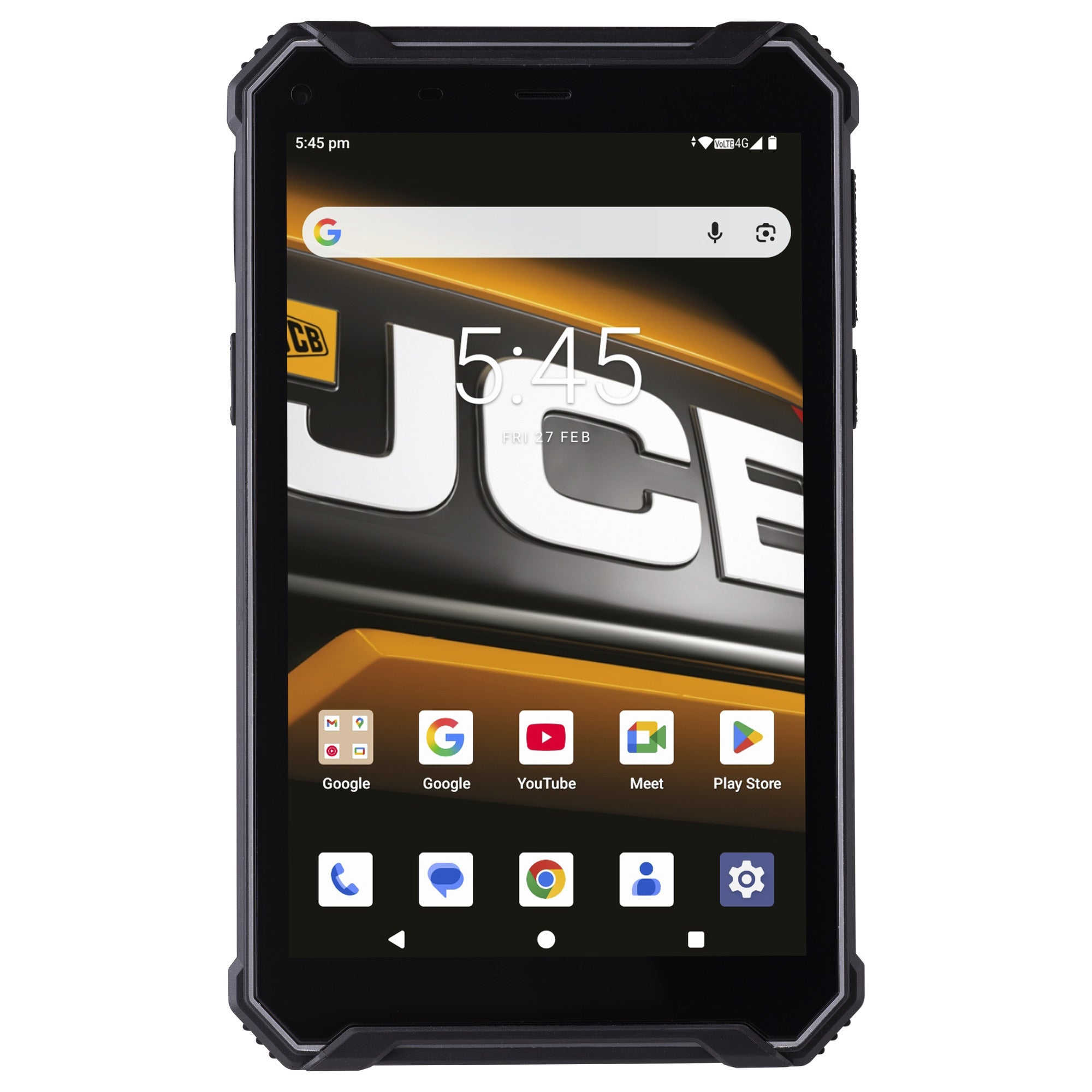 JCB Tough Tablet T1 (Zwart | 128 GB | Android 16 | Wi-Fi 5 | 3G)