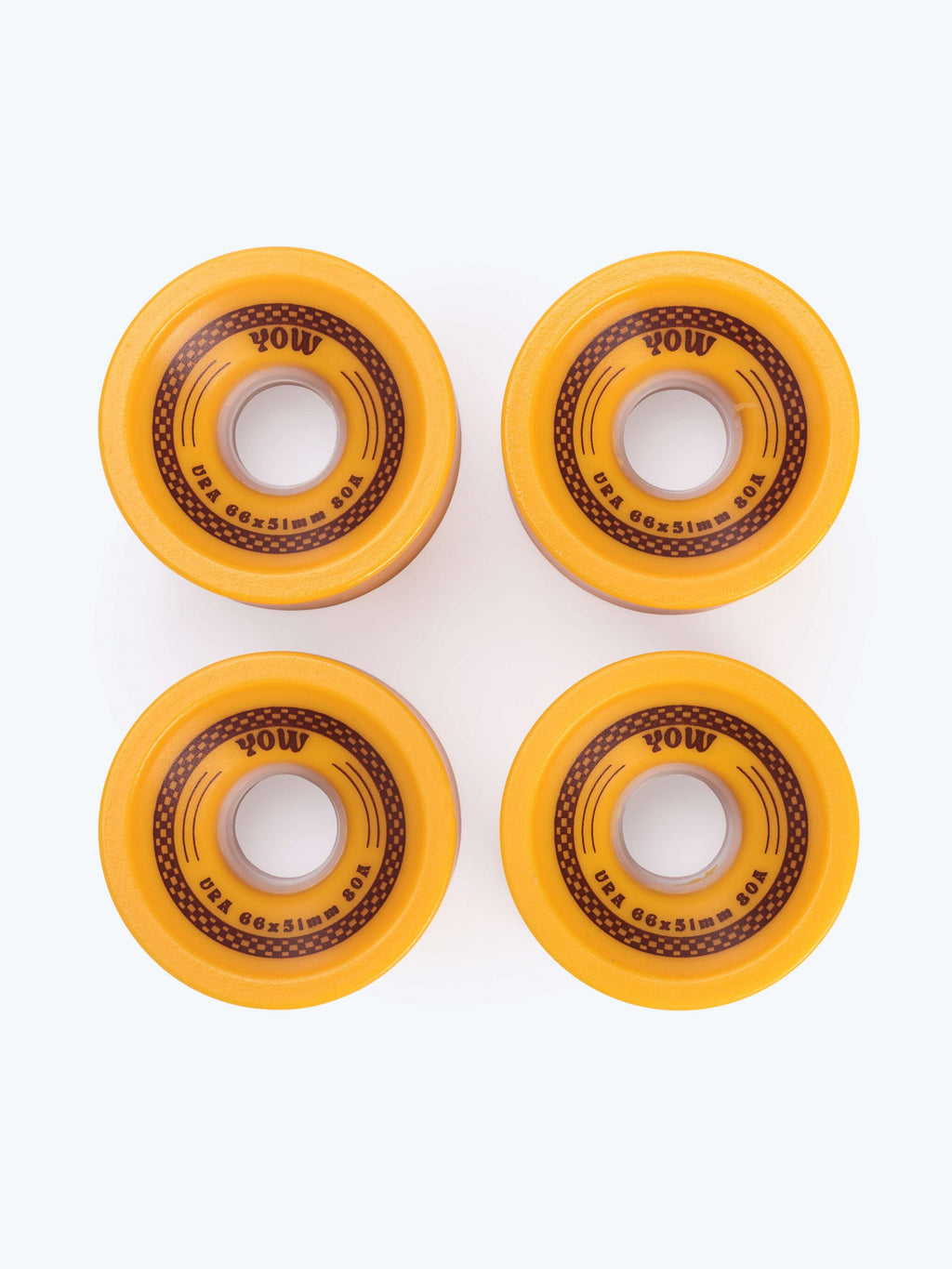 Rodas Yow Ura MUSTARD 66mmx51mm shr 80a Pack-2