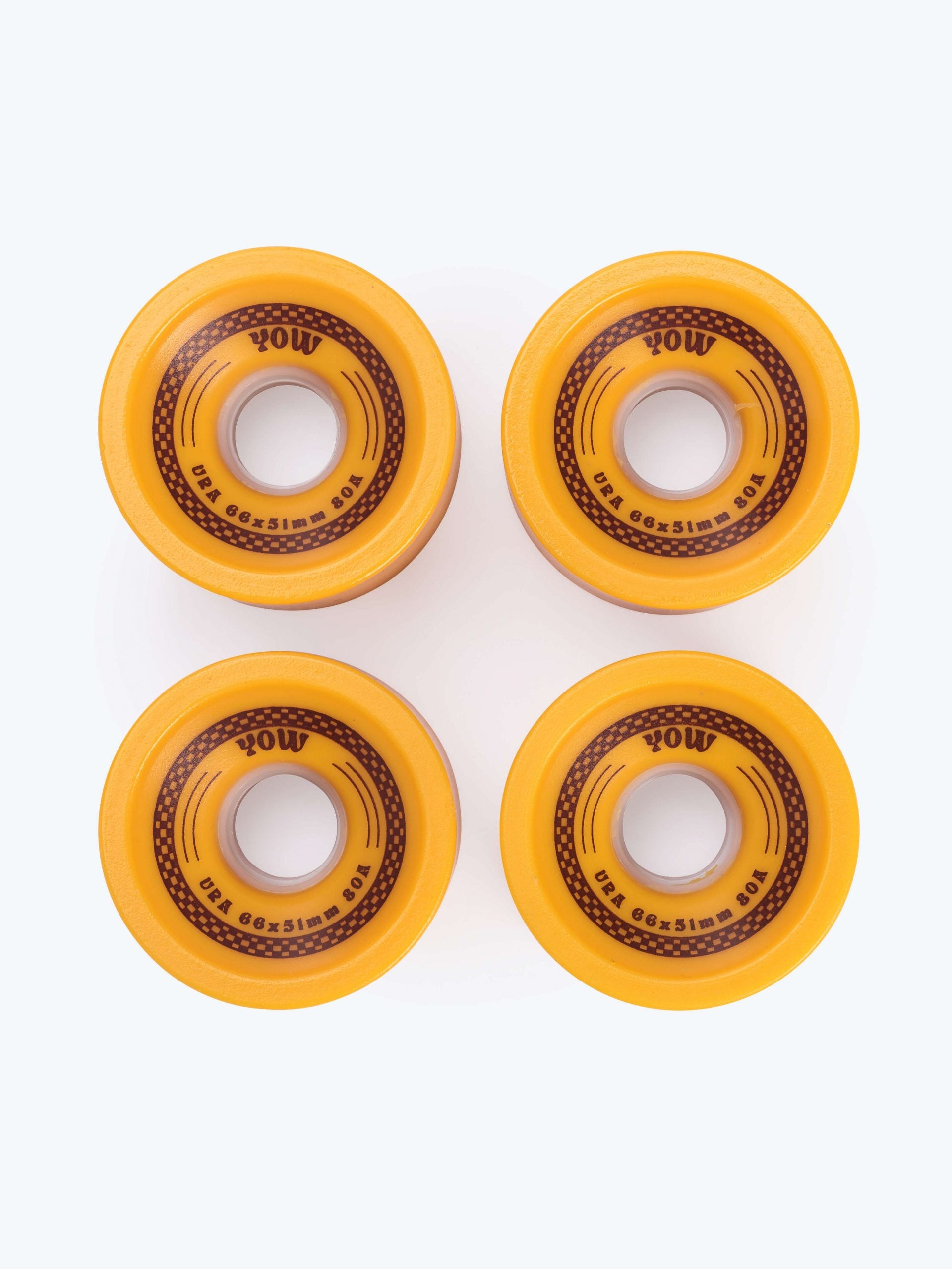 Rodas Yow Ura MUSTARD 66mmx51mm shr 80a Pack-2