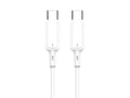 Techancy Cabo USB C para USB C TB1803 1m 60W Carregamento rapido e dados para Telemovel Tablet Portatil Branco