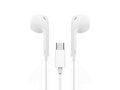 Techancy Auricular Estéreo Com Fios Type-C Branco TD8042, Chip Dsp Com Controlo De Volume Para Uma Utilização Confortável.-0