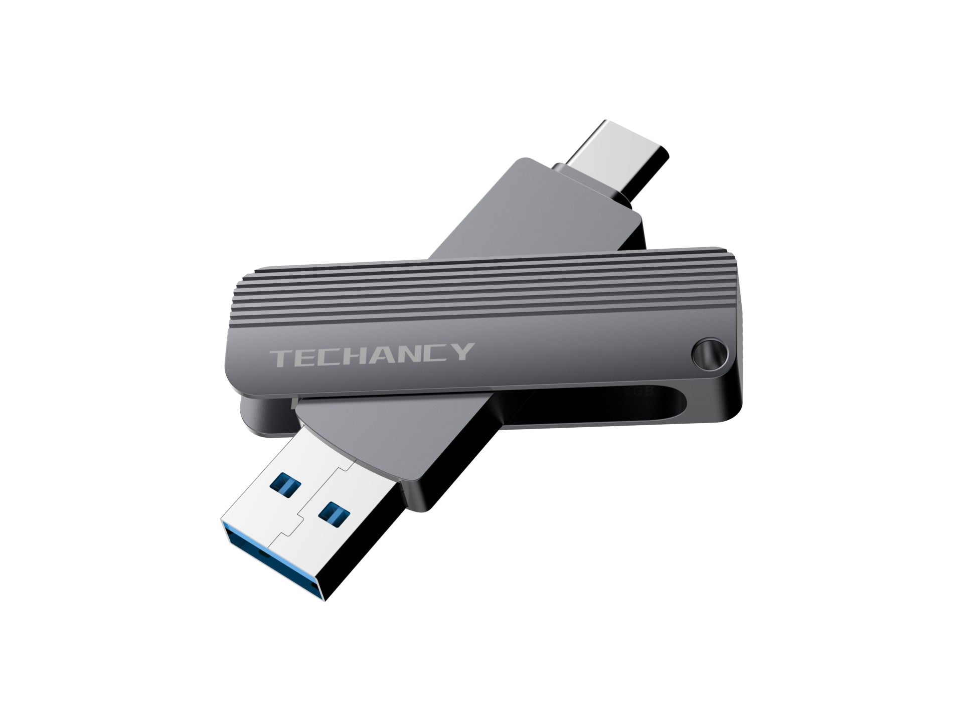 Techancy Unidade Flash Usb3.2 De Alta Velocidade LB2904, 256 GB, Conetor 2 Em 1 Tipo C E Usb-A, Compatível Com Pc/Móvel/Mac