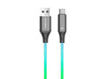 Techancy Cabo De Dados De 1m TB1799, Usb-C Para Usb-C, Efeitos De Iluminação Rgb, Carregamento Rápido De 27w.-0