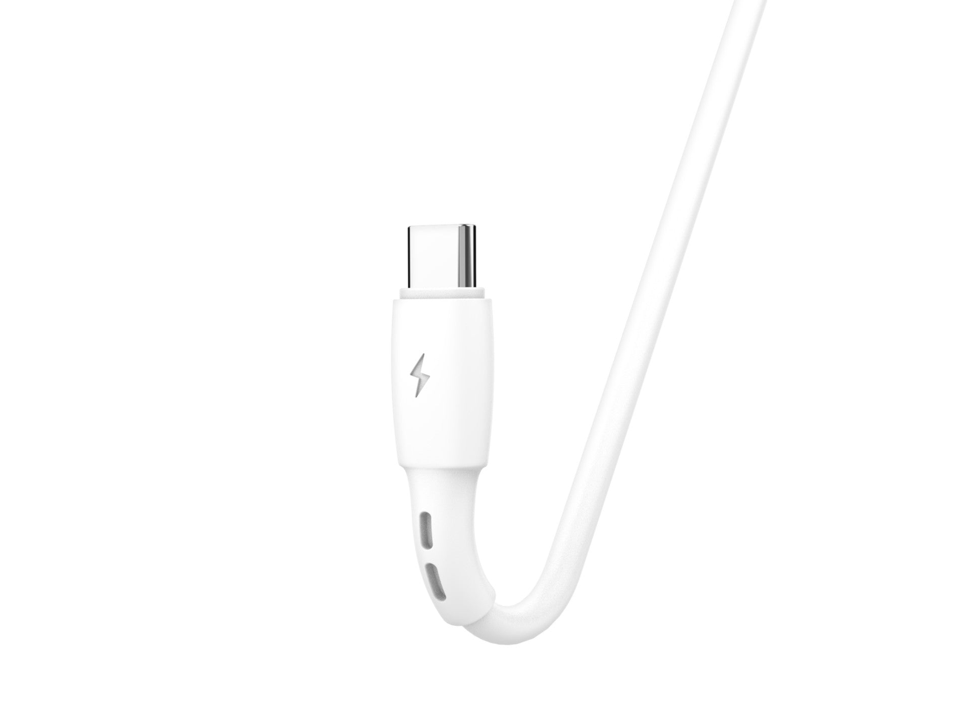 Techancy Cabo De Dados Usb- Tipo C Branco TB1778, Carregamento 2,4A, 30cm Adequado Para Utilização Com Power Bank