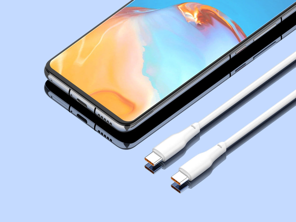 Techancy Cabo De Dados Pd 100w Branco 1m TB1791, Usb C-Usbc De Alta Potência, Compatível Com Computadores Portáteis-3