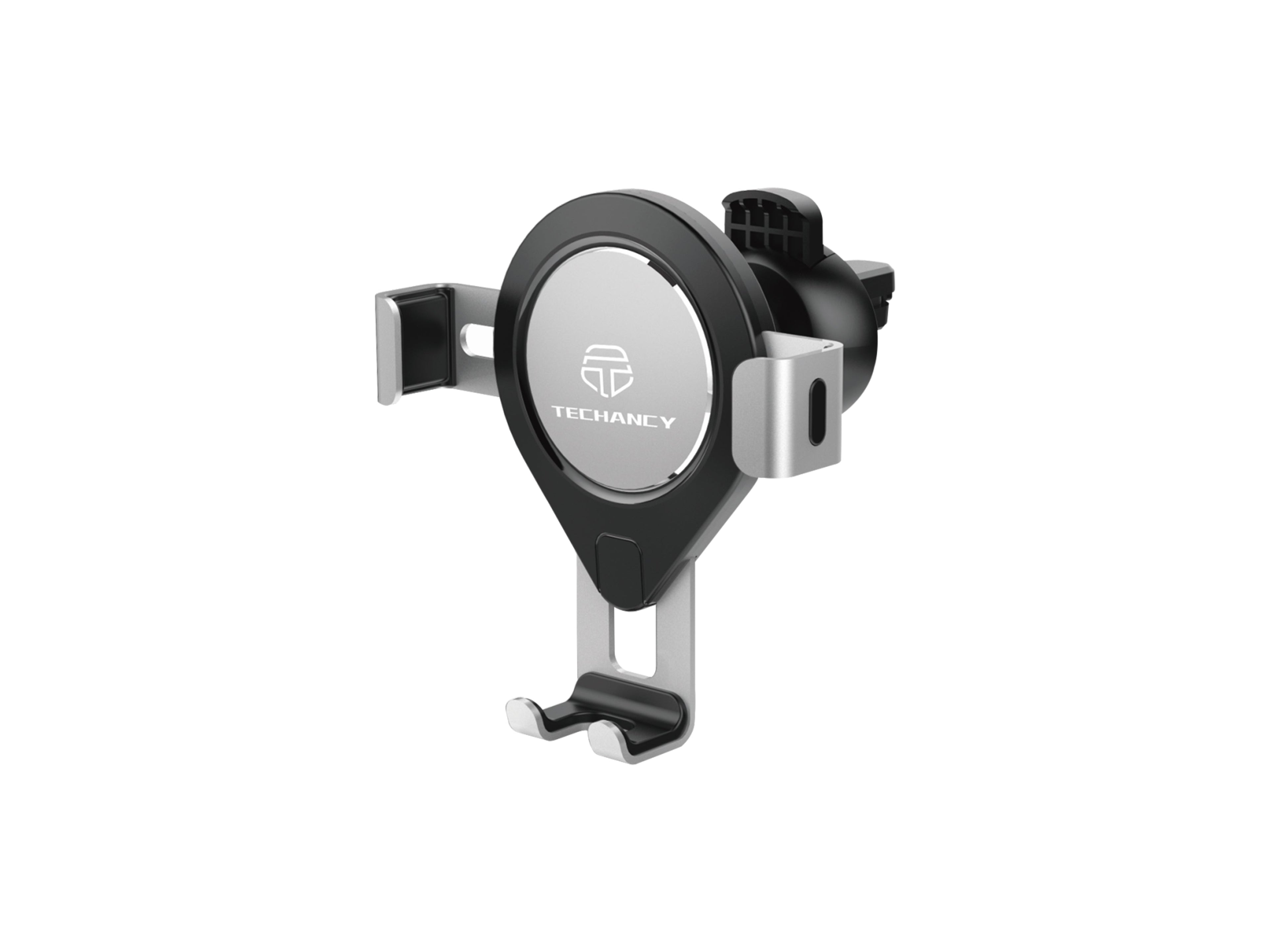 Suporte Para Telemóvel Para Automóvel Cinzento Ti2197, Rotação De 360 Graus Para Telemóveis De 4,7-7,2 Polegadas