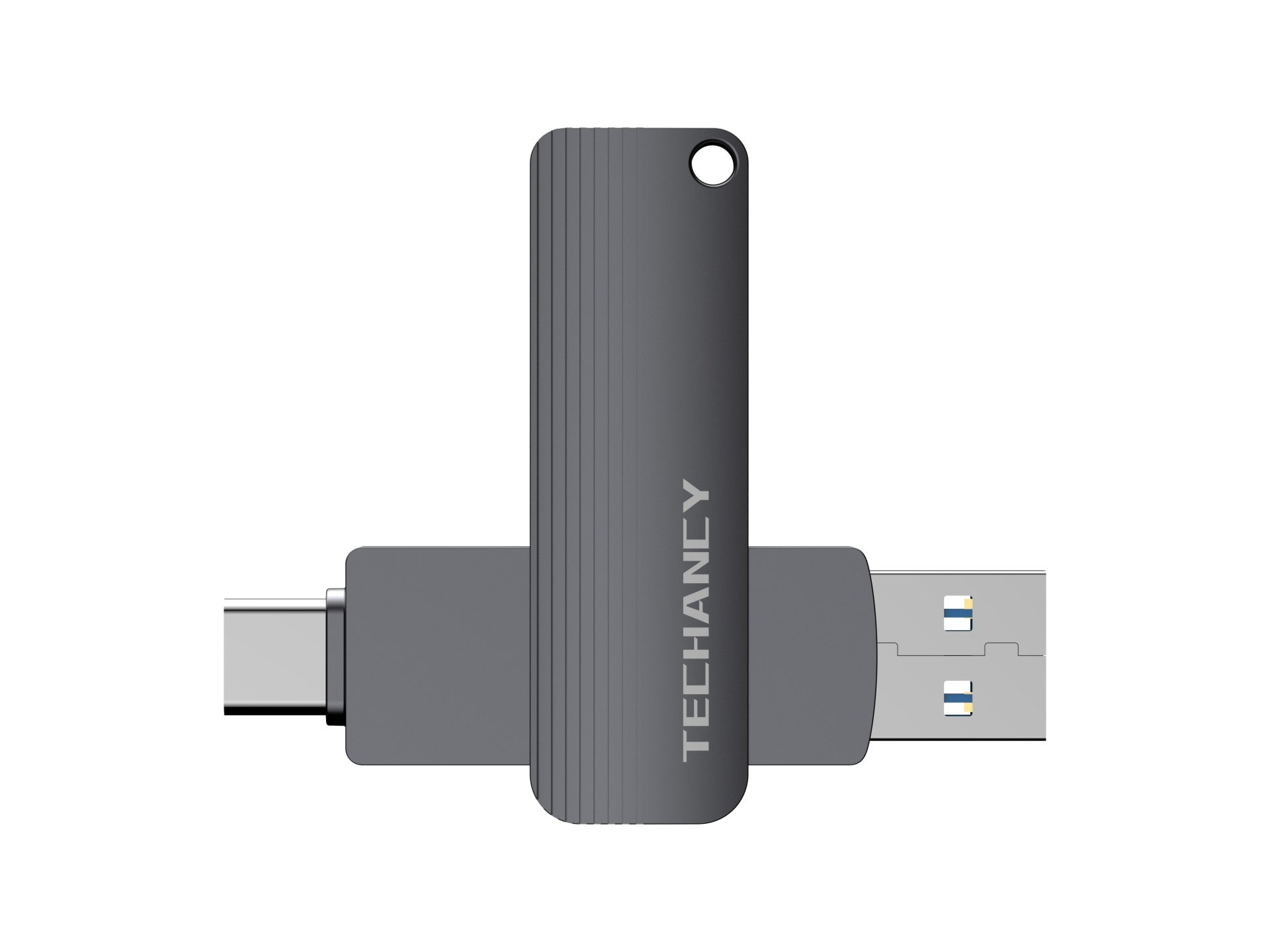 Techancy Unidade Flash Usb3.2 De Alta Velocidade LB2904, 256 GB, Conetor 2 Em 1 Tipo C E Usb-A, Compatível Com Pc/Móvel/Mac