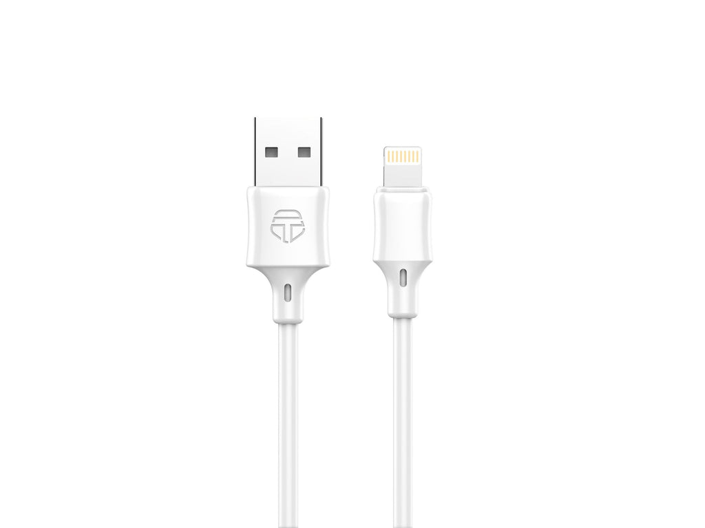 Techancy Cabo De Dados Usb-Lightning 1m Branco TB1671, Carregamento 2.4A, Compatível Com Iphone/Ipad-0