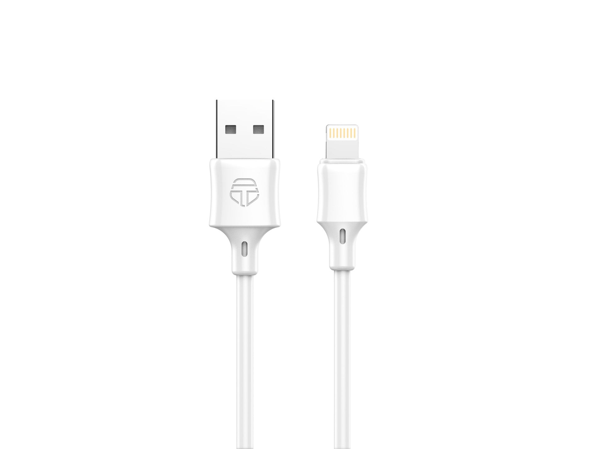 Techancy Cabo De Dados Usb-Lightning 1m Branco TB1671, Carregamento 2.4A, Compatível Com Iphone/Ipad-0