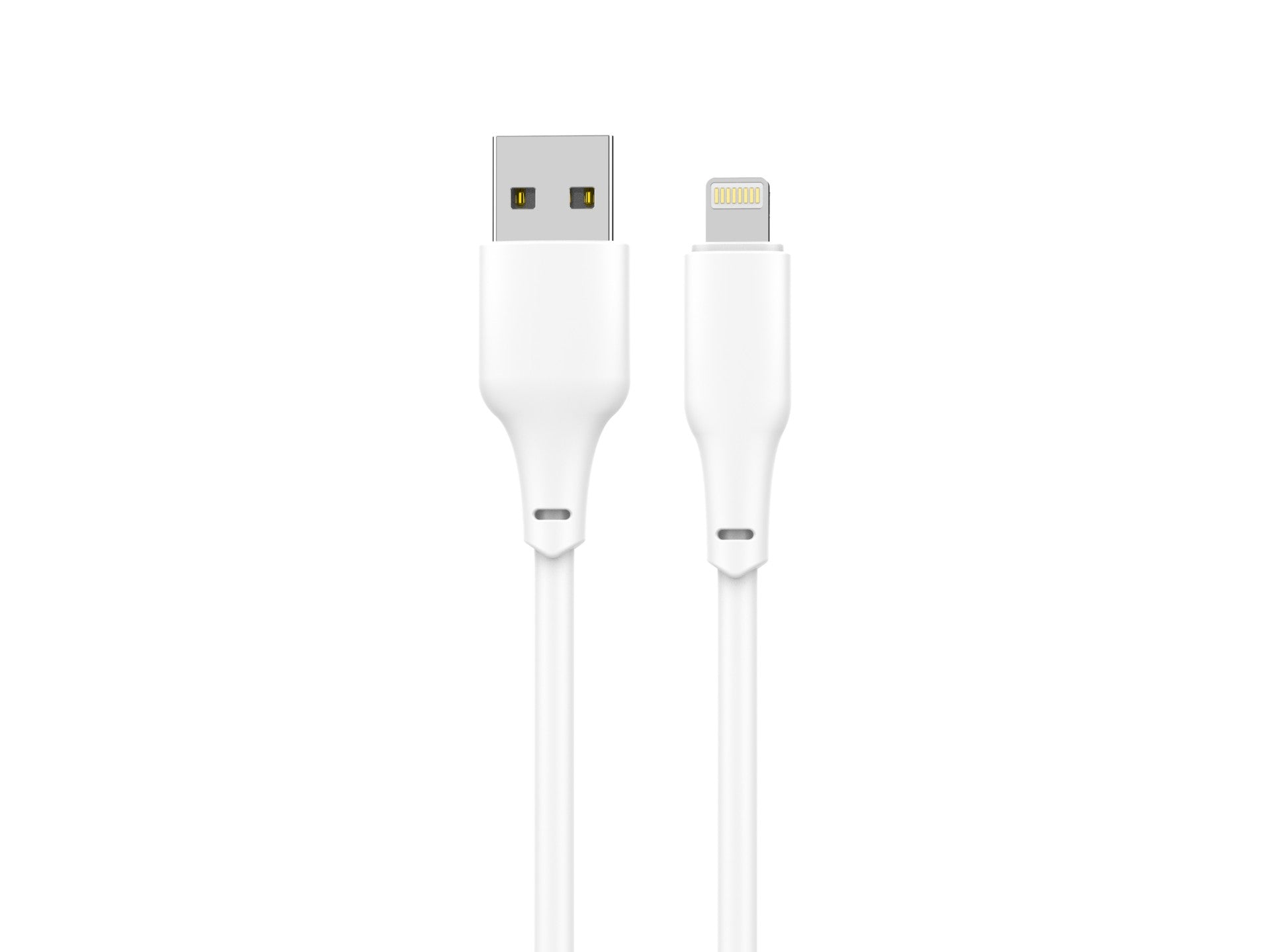 Techancy Cabo Usb-Lightning Branco 1m  TB1776,Carregamento Rápido 2.4a, Suporta Transmissão De Dados, Material Pvc