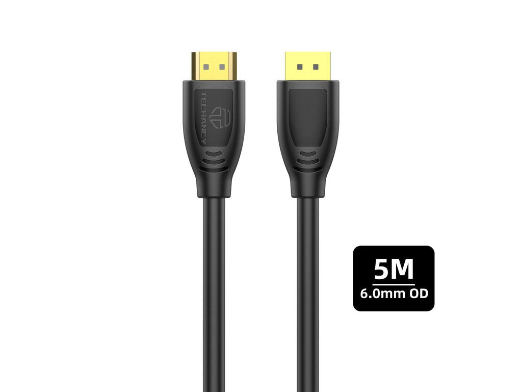 Techancy Cabo Hdtv De Alta Velocidade  TL7265,5m, Ecrã Hd 1080p Para Televisores, Computadores, Projectores E Consolas