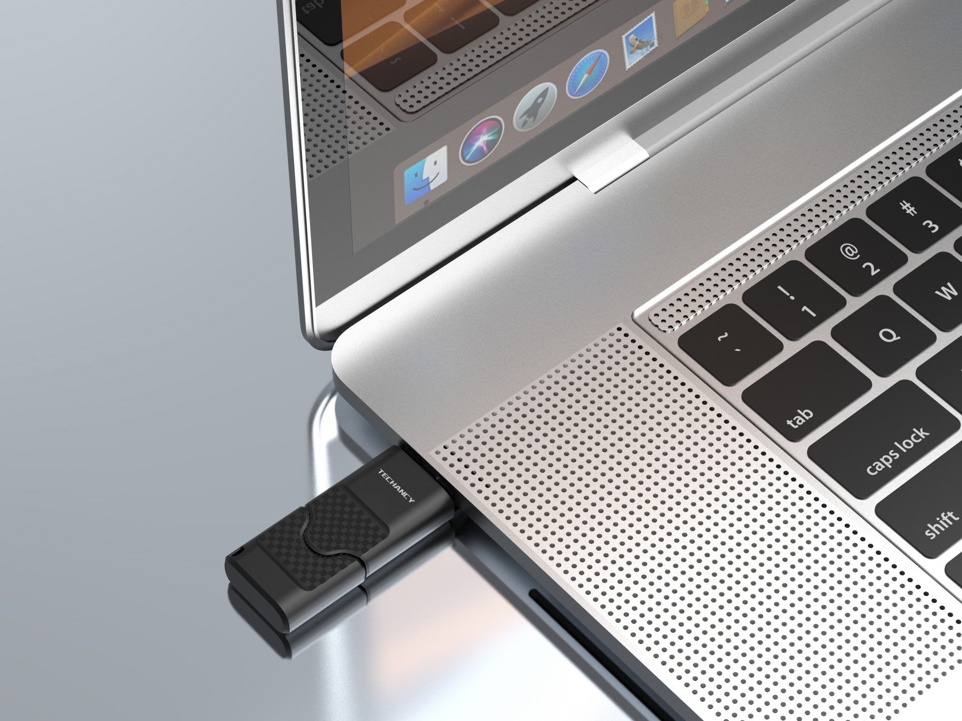 Techancy USB Flash Drive 128GB Preto LB2901, Usb 2.0, Compatível com PC/Mobile/Mac, Armazenamento seguro de ficheiros