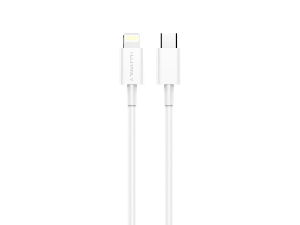Techancy Cabo De Dados De Carregamento Rápido Pd De 18 W 1,2 M TB1680, Porta Usb C-Ip8/X/11-14, Compatível Com Iphone, Ipad-0