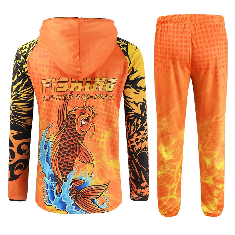 Fishing Clothes Carp Fishing Jerseys Breathable Moisture-wicking Summer Sun UV Protection Outdoor Sport Fishing shirts