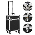 Rolling make-up suitcase